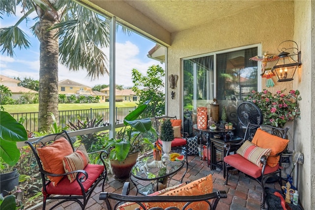 view of sunroom / solarium