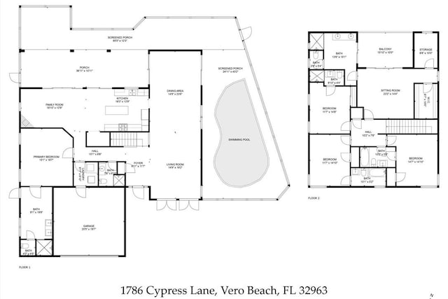 1786 Cypress Ln, Vero Beach, FL 32963 - property floor plan