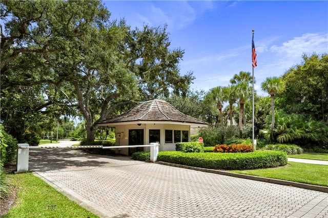 1786 Cypress Ln, Vero Beach, FL 32963 - view of property's community featuring a gazebo, decorative driveway, and view of scattered trees