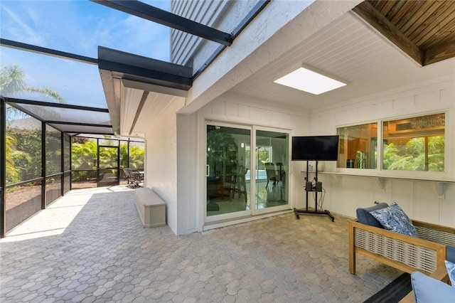 1786 Cypress Ln, Vero Beach, FL 32963 - view of patio with glass enclosure