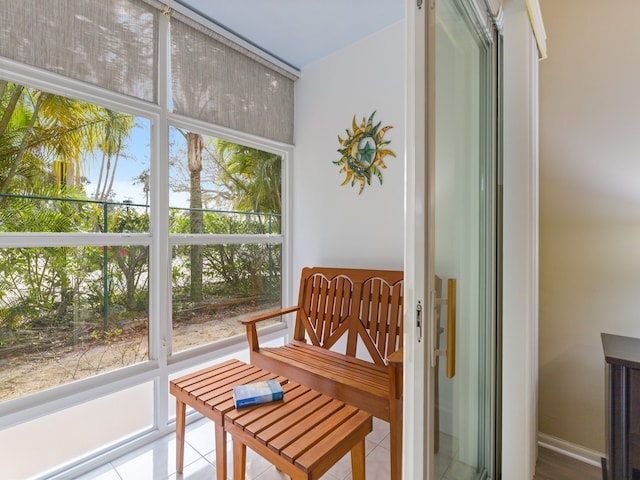 view of sunroom / solarium