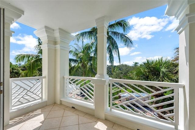 view of balcony