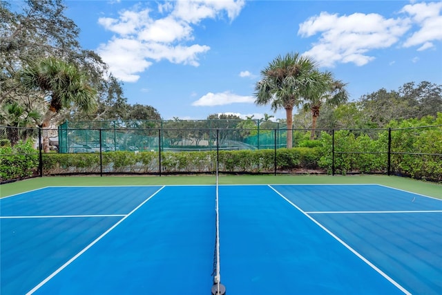 view of sport court