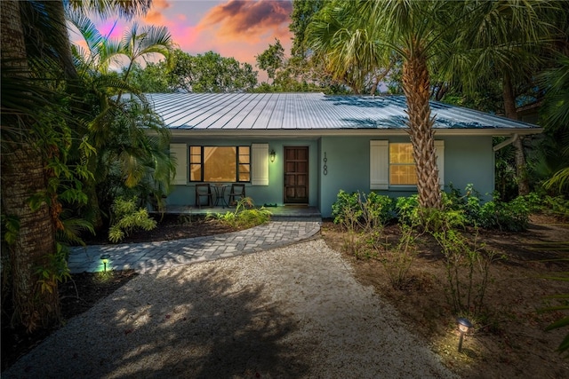 view of front of home with a porch