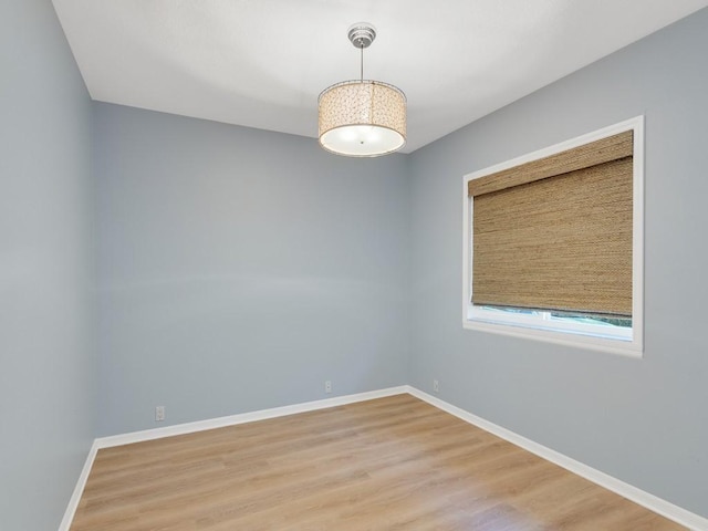 empty room featuring wood-type flooring