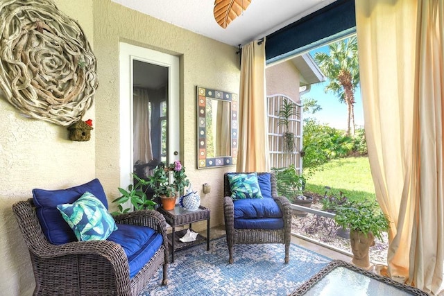 view of sunroom / solarium