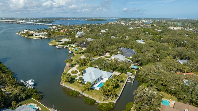 1411 E Camino Del Rio, Vero Beach, FL 32963 - bird's eye view with a water view