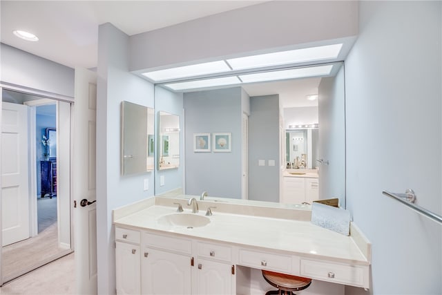 bathroom featuring vanity