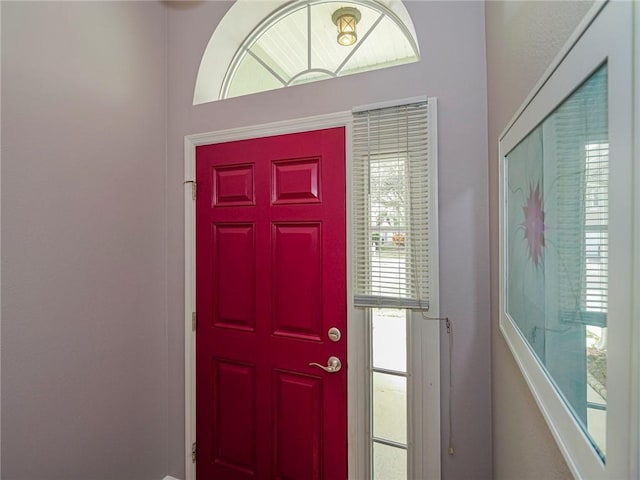 view of foyer entrance