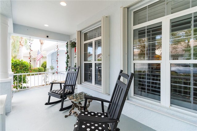 view of patio / terrace with covered porch