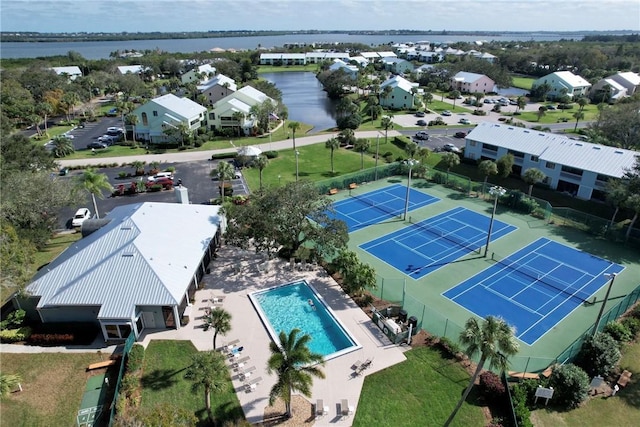 5760 Marina Dr Unit 4, Sebastian, FL 32958 - aerial view of a large body of water and a pool