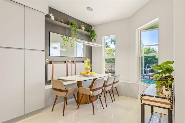 view of dining room