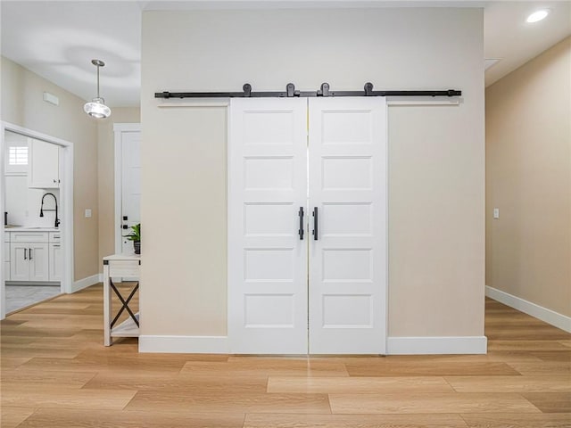 closet featuring sink