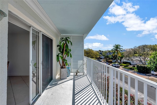 view of balcony