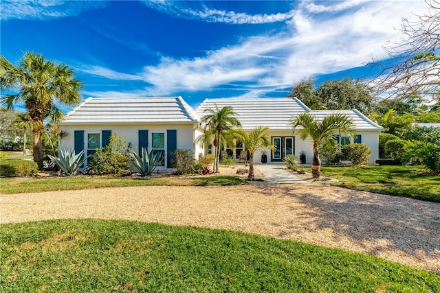 ranch-style house with a front yard