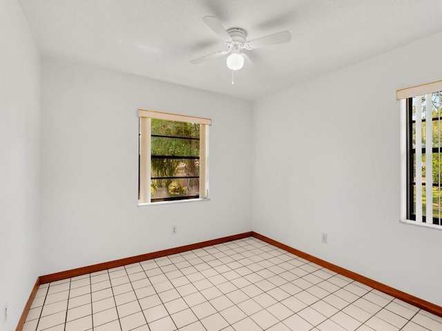 1626 4th Ct, Vero Beach, FL 32960 - unfurnished room featuring a ceiling fan and baseboards