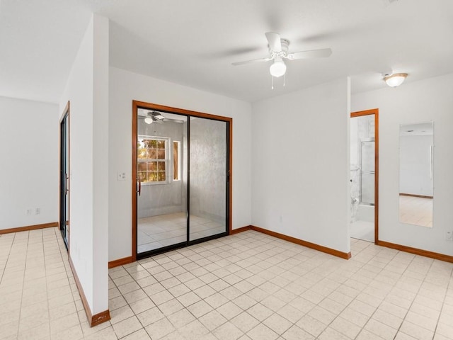 1626 4th Ct, Vero Beach, FL 32960 - empty room with a ceiling fan and baseboards