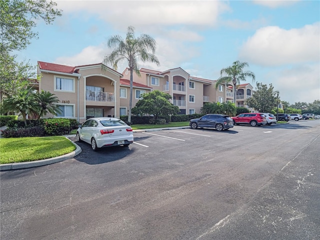 view of parking / parking lot