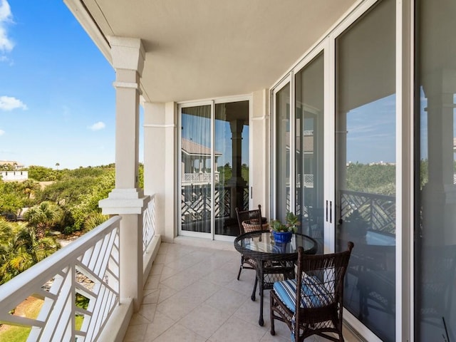 view of balcony