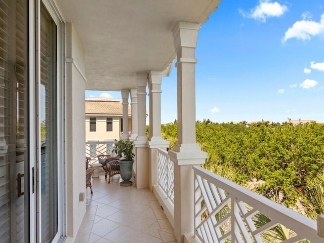 view of balcony