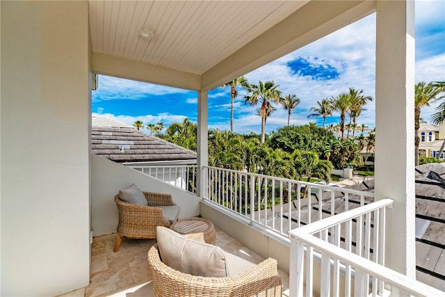 view of balcony