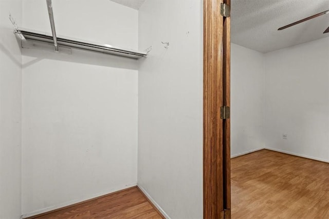 233 13th St SW, Vero Beach, FL 32962 - spacious closet with ceiling fan and wood finished floors
