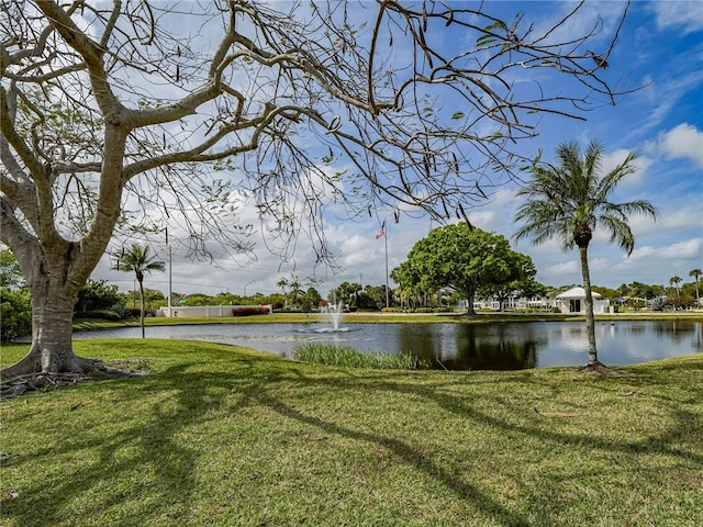 view of water feature