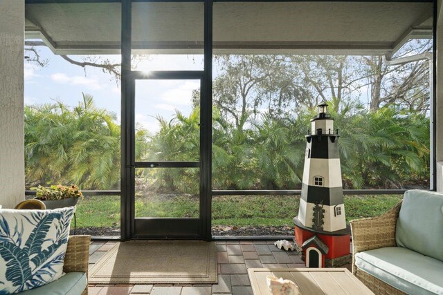 view of sunroom / solarium