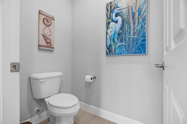 bathroom featuring toilet