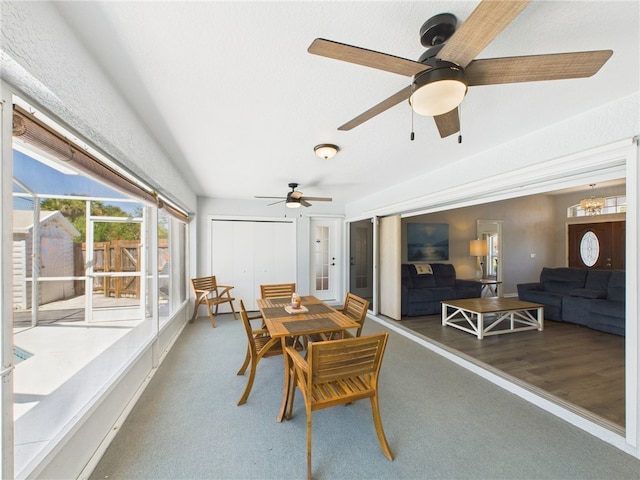 view of sunroom / solarium