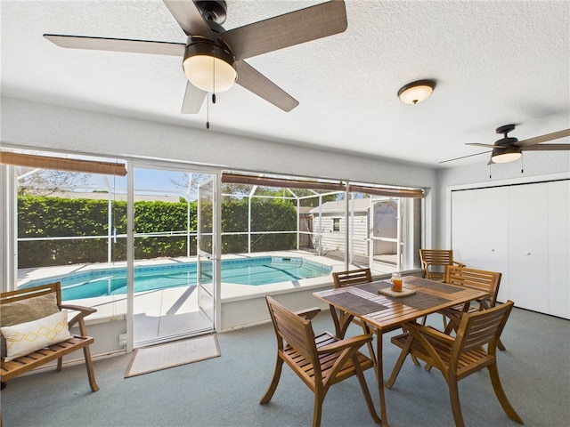 view of pool with a fenced in pool