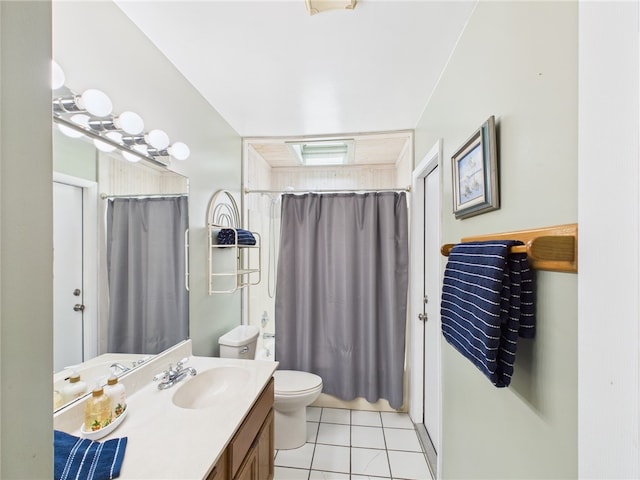 108 Cardinal Dr, Sebastian, FL 32958 - bathroom featuring vanity, tile patterned flooring, and curtained shower