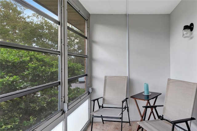 sunroom with plenty of natural light