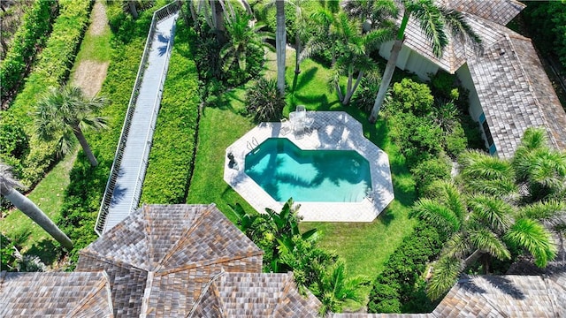 186 Ocean Way, Vero Beach, FL 32963 - view from above of property with a pool area