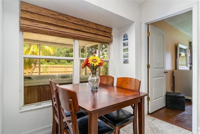 view of dining area