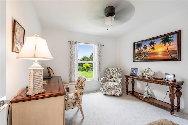 760 Holden Ave, Sebastian, FL 32958 - office space with carpet and ceiling fan
