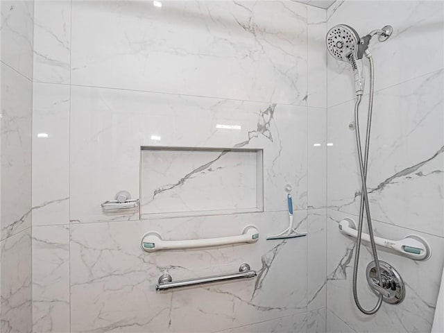 113 Larchmont Ter, Sebastian, FL 32958 - full bathroom featuring a marble finish shower