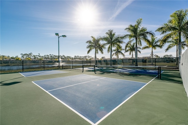 view of tennis court