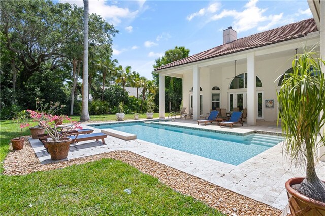 540 Marbrisa Dr, Vero Beach, FL 32963 - pool with a yard and a patio