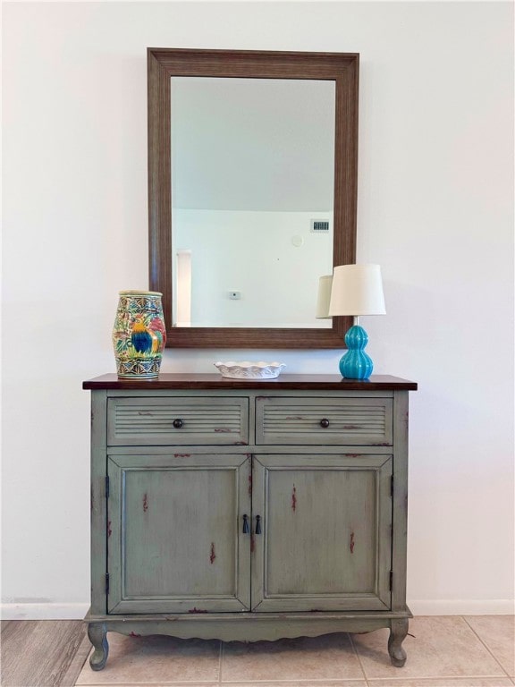 room details featuring tile patterned flooring