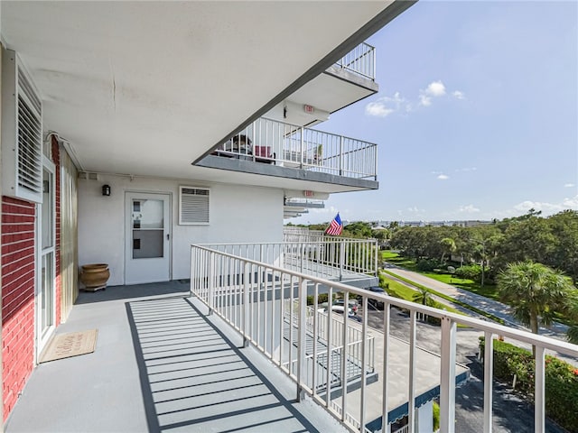 view of balcony