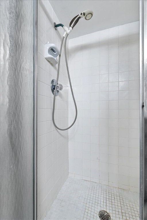 bathroom with an enclosed shower