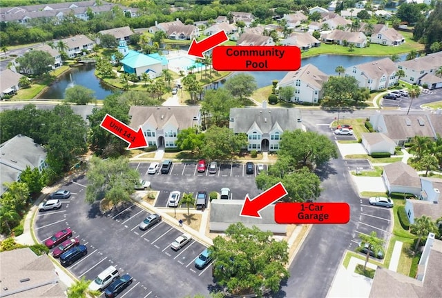 1910 Westminster Cir Unit 14-1, Vero Beach, FL 32966 - aerial view of residential area featuring a large body of water