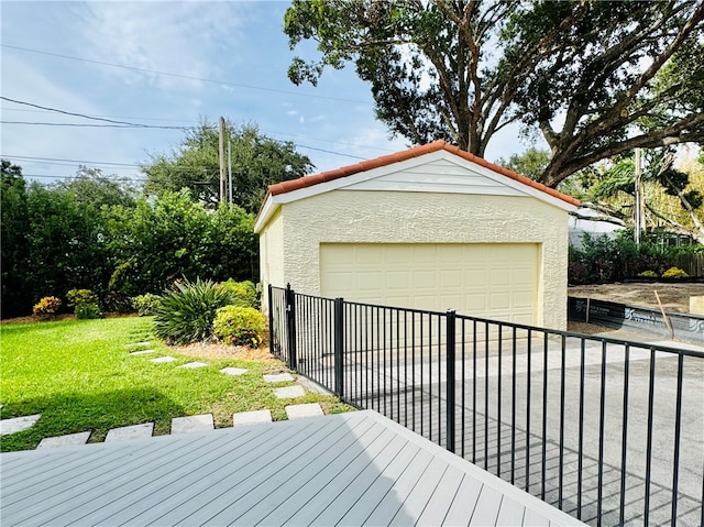 exterior space with a lawn