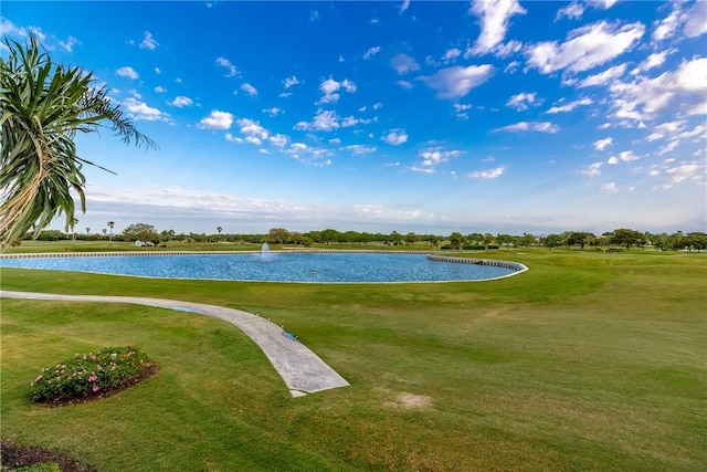 1725 Victoria Cir, Vero Beach, FL 32967 - exterior space featuring a water view and a lawn
