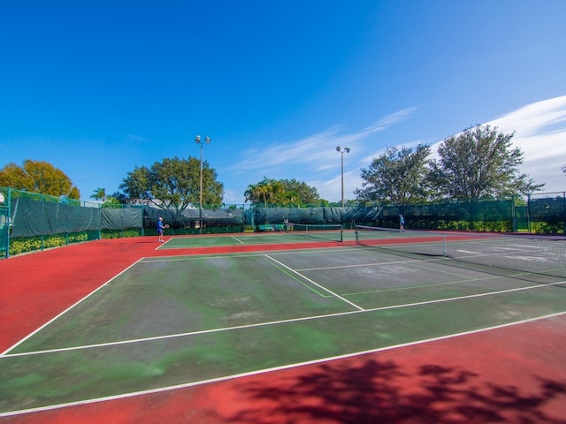 view of tennis court