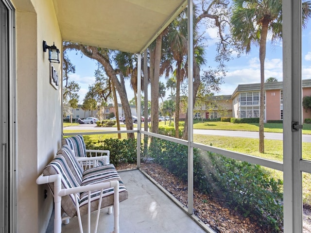 view of sunroom / solarium