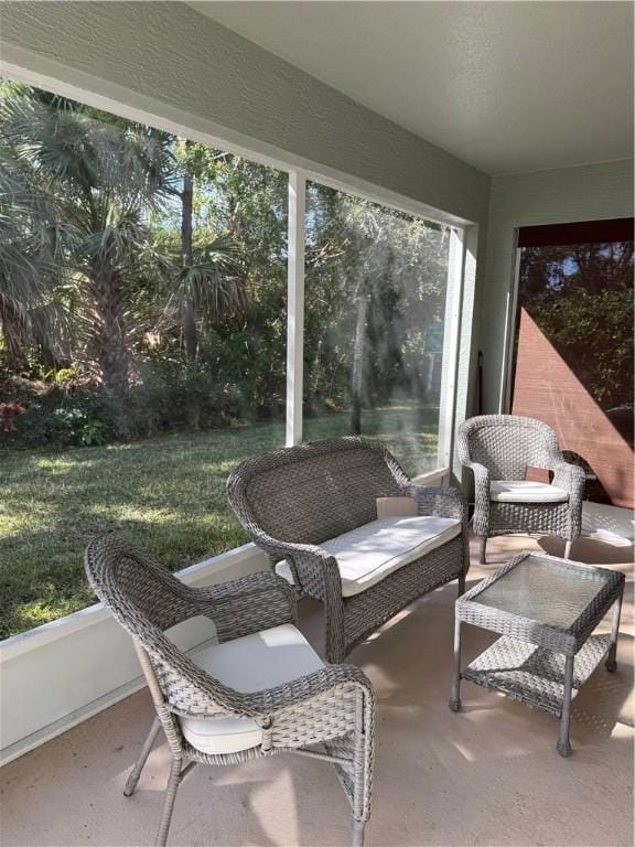 view of sunroom / solarium