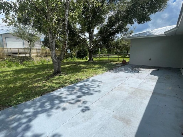 view of patio / terrace with fence