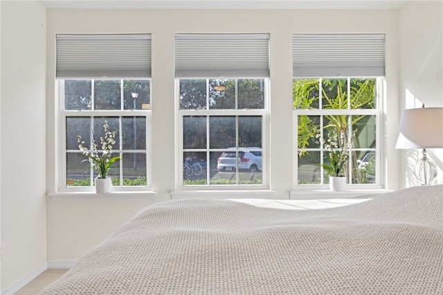 unfurnished bedroom with carpet floors